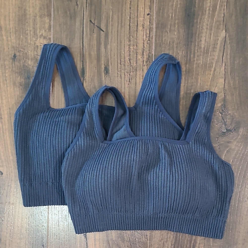 Maurices Navy Ribbed Bra